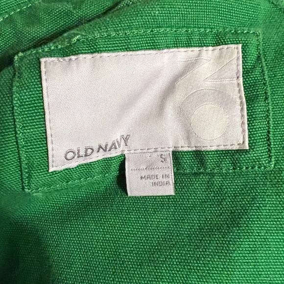 S Kelly Green Old Navy Large Button Canvas Pea Coat Jacket - Picture 10 of 13